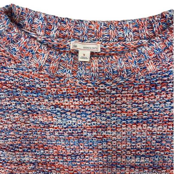 GAP Crewneck Slouchy Knit Sweater 100% Cotton Women’s Size Small - Picture 3 of 7